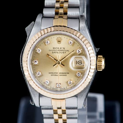 rolex datejust with diamonds